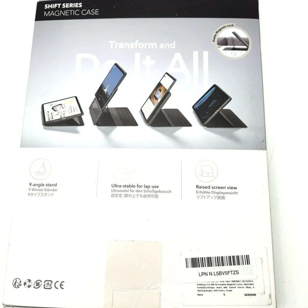 ESR Shift Case iPad Pro 13 M5 M4 2025 2024 Purple‎ Magnetic 9-Angle Stand